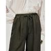 INMAN Women's Relaxed Fit Color-Block Wide-Leg Pants
