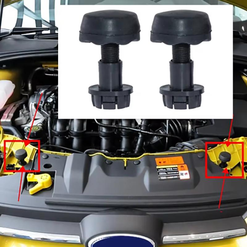 2Pcs Car Hood Stop Buffer Rubber Adjustment Bumper Stopper For Vehicle Engine Cover Shock Absorption Protection Cv6Z16758A