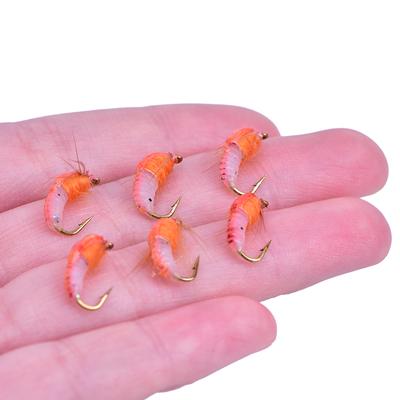 6Pcs/Box Realistic Nymph Scud Fly For Trout Fishing Artificial Bait Insect Lure