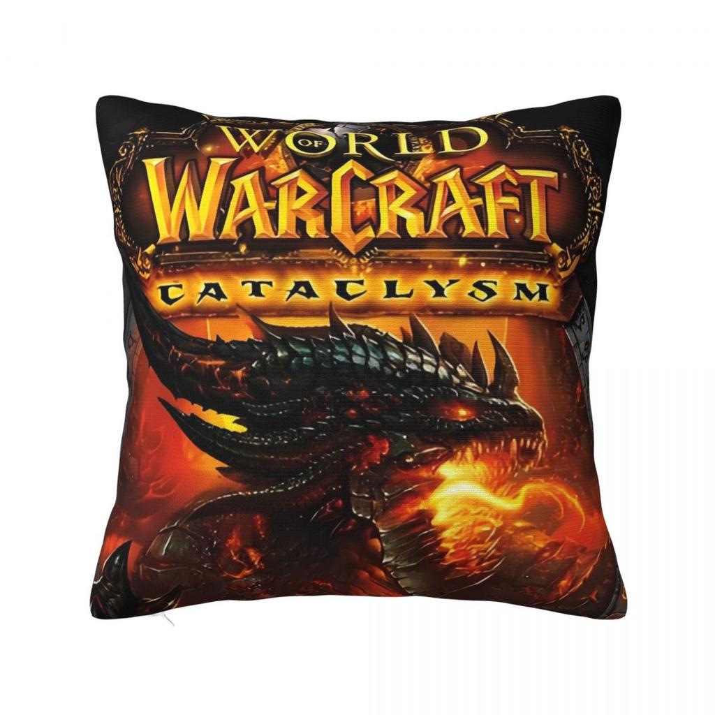 Pillow Cover Wow World Of Warcraft Arthas Retro Game Printed Cushion Cover Fashion Pillow Case For Living Room Chair Pillowcases