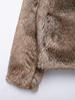 2024 Autumn Women's Vintage Faux Fur Coat In European & American Fashion