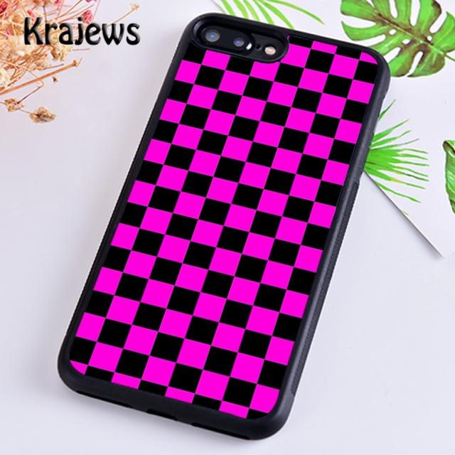Checkerboard Plaid Checkered Phone Case Cover For iPhone 17 Air 16 15 14 Plus 12 13 Pro Max Coque Shell Fundas