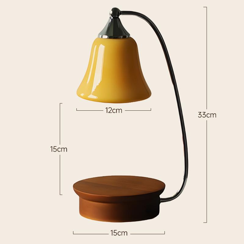 Melt Candle Lamp Aromatherapy Melting Lamps Dimmed Decorative Bedroom Desk Lamp Interior Wooden Mood Lighting Light Fixture