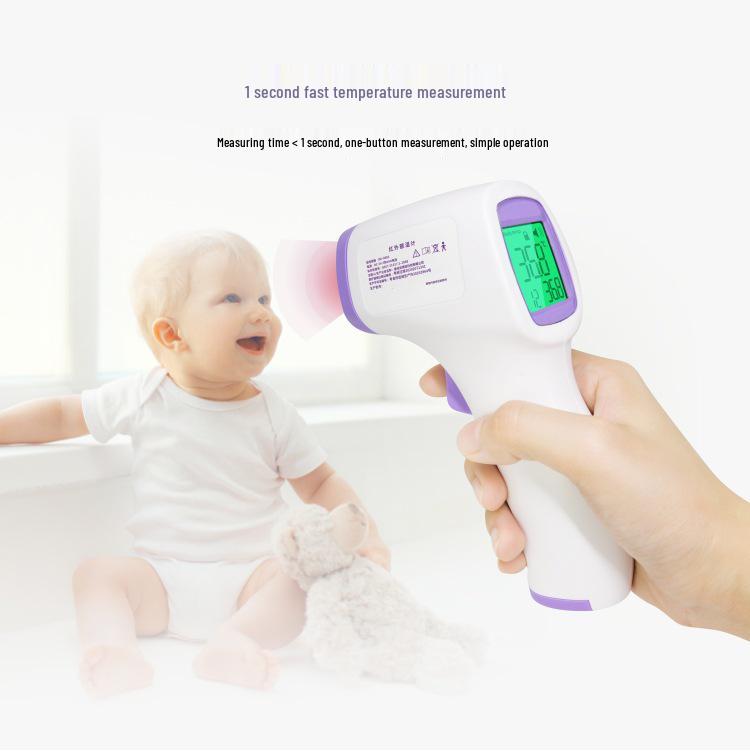 

Ручной инфракрасный лобный термометр для бытового и медицинского использования English Advanced Version (Purple/Blue Random)