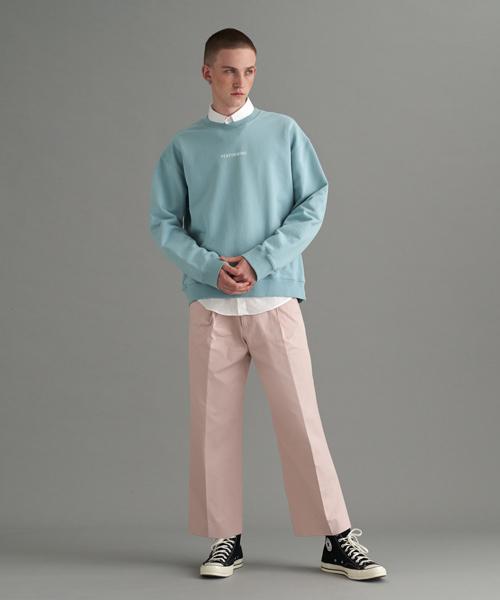 Denivel Men'S Cotton Length Wide Pants (Pink)