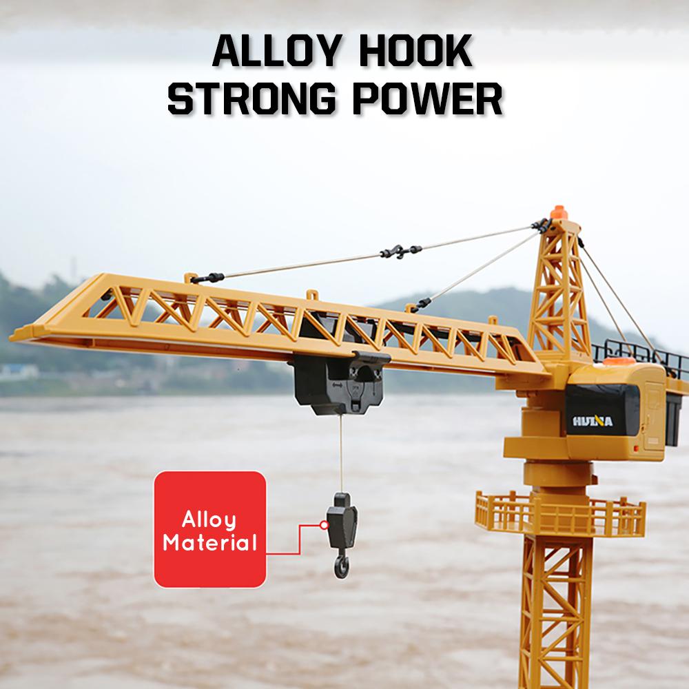 Non-Toxic Huina 1585 Remote Control Alloy Tower Crane Children'S Electric Remote Control Engineering Truck Model Simulation Toys For Children