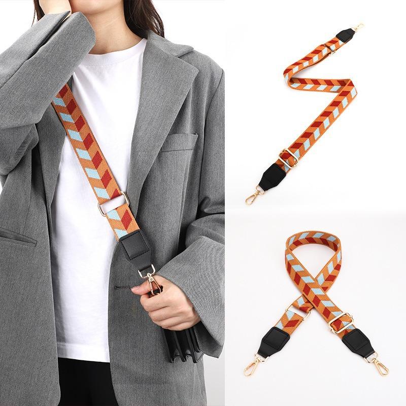 New Style Versatile Leaf Widened Bag Shoulder Strap Adjustable Shoulder Crossbody Strap Anti-gravity Long and Wide Strap