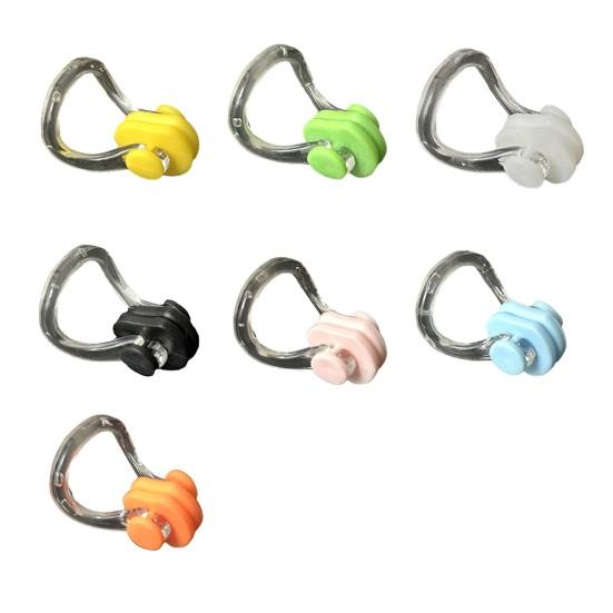 Silicone Swimming Nose Clip Waterproof Anti-slip Diving Swimming Nasal Clip Beginners Kids Adults Nose Stoppers Water Sports Training Gear