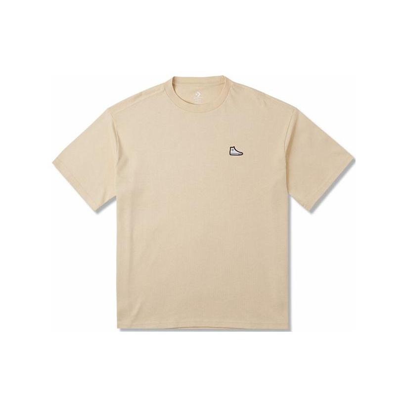 Converse Go-To Sneaker Patch Loose-Fit T-Shirt Asia Sizing Open Sesame Men s 10025397-A12 L