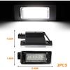 HZEL Car LED License Plate Light, 2PCS Vehicle Rear Tag Lamp Assembly, Automotive Tail Xenon Tag Lighting Kit Replacement Accessories Compatible With