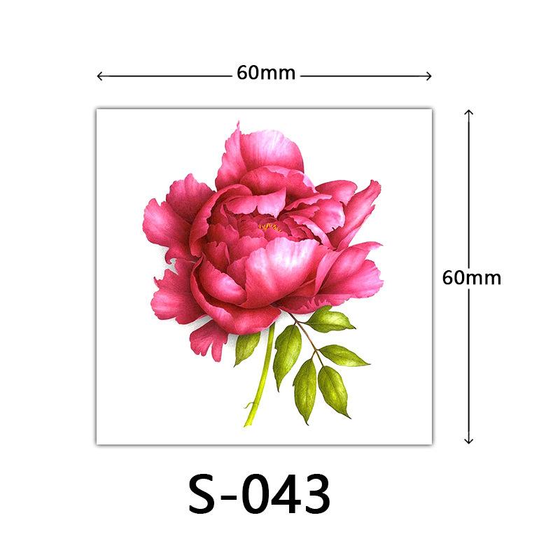 Small Flower Tattoo Stickers For Women 3d Color Tattoo Stickers Rose Lotus Butterfly Flower Tattoo 