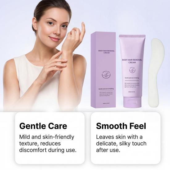 100G Crema Depilatoria Senza Dolore Azione Rapida Idratante Delicata Depilatore Crema Depilatoria per Viso Corpo Gambe Braccia Ascelle Linea Bikini
