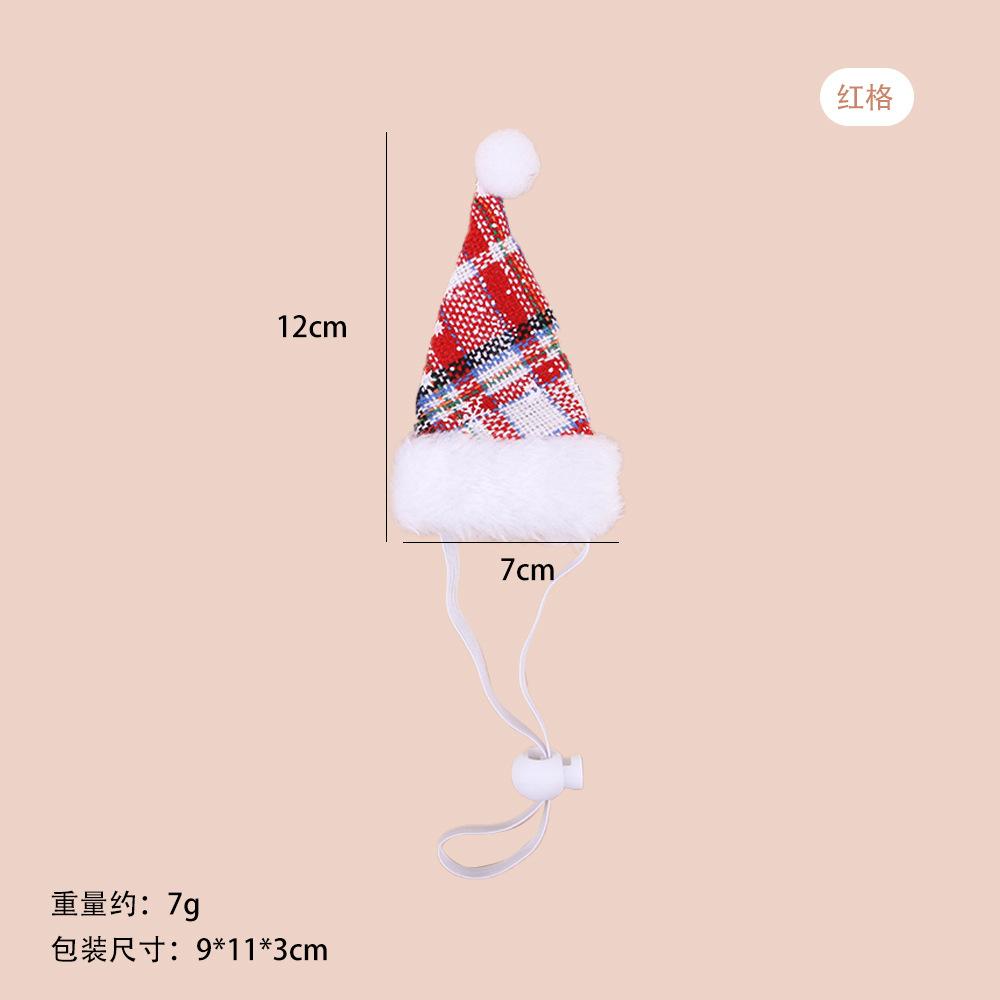 Pet Christmas Cute Small Hat Adjustable Cat Christmas Party Decoration Hat Pet Hat