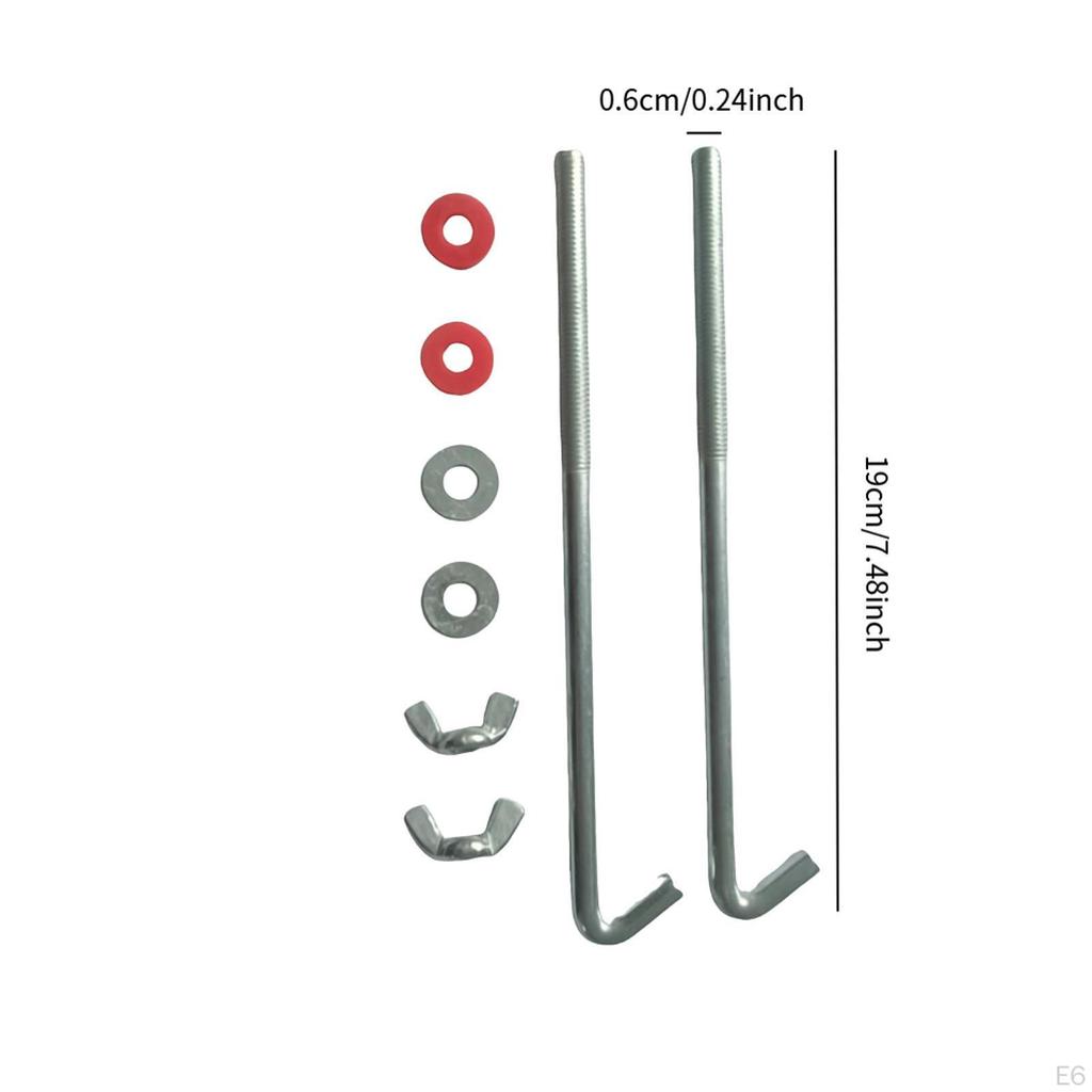 Battery Hold Down Bracket Adjustable Galvanized Iron Sturdy Rustproof Universal with for