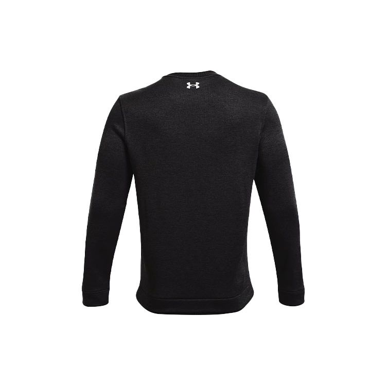 Under Armour Sweater Golf Fleece Crewneck Pullover Men Sweater Black 1360503-001