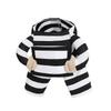 Comfortable Prisoner Costume Funny Striped Outfit Party Wear for Small Dog Cats Theme Party and Holiday Dressingup