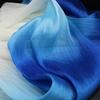 2025 Gradient Color Pleated Texture Fabric Bright DIY Organza Mesh Fabric Handmade Designer Fabric Wedding Background