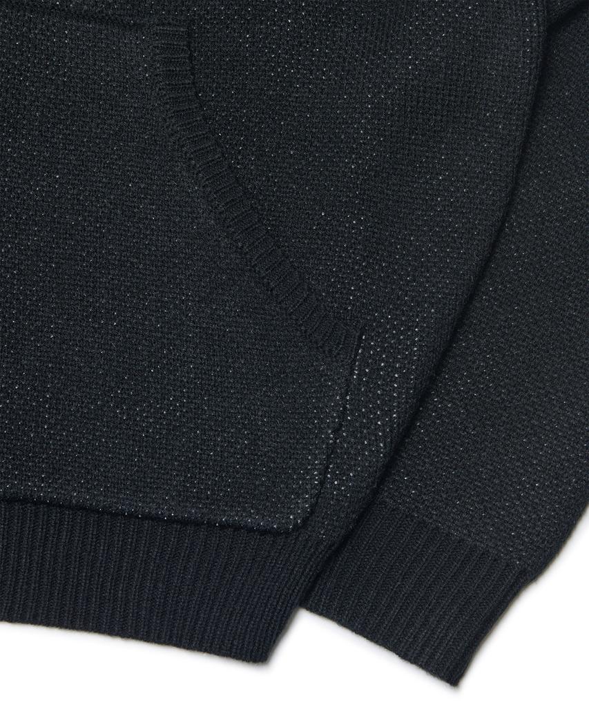 Nomanual Nm Skull Hand Cowichan Hooded Zip-Up - Black