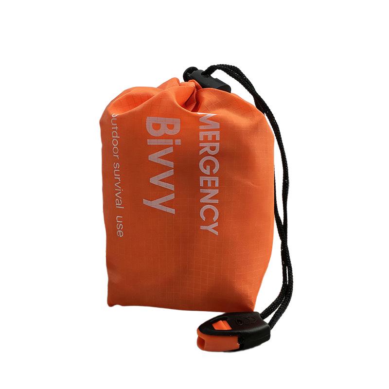 

Orange Emergency Whistle & Sleeping Bag Pack for Outdoor Camping