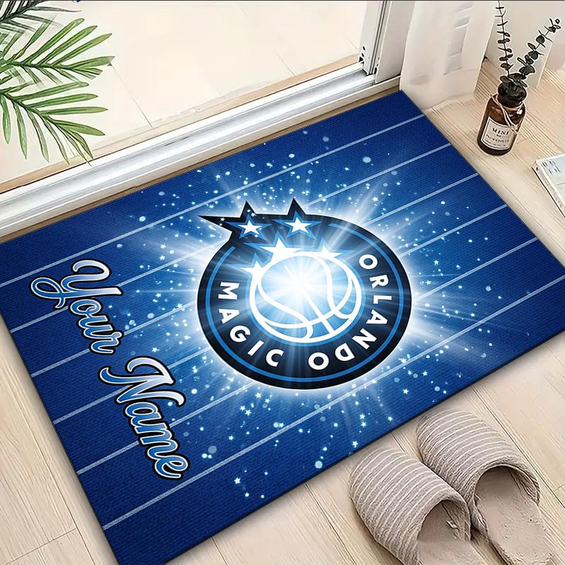 Custom Name Rug Orlando basketball Team Area Rug Suitable for Indoor And Outdoor,Carpets for Homes, Offices,Living Rooms,Home Decor,Christmas Gift