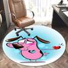 Cowardly Heroes Heart Love Chair Mat Round Rug Office Carpet, Non Slip, Suitable for Living Rooms, Bedrooms,Decor1205828a