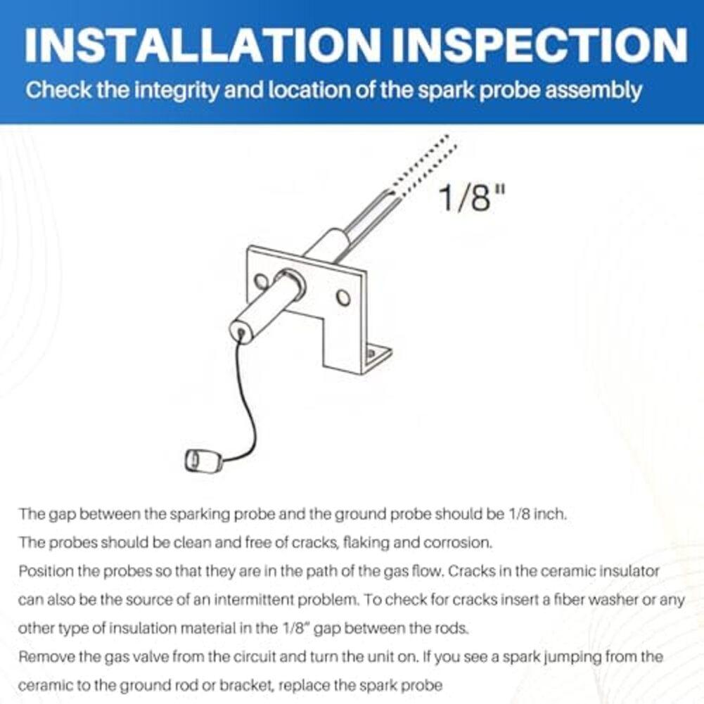 2Pcs 93868 Water Heater Replacement Parts Sensor Electrode 2-Prong Water Heating Replacement Accessory For RV Camper Trailer