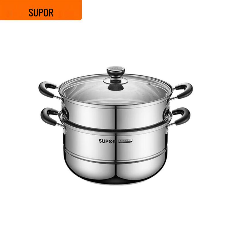 SUPOR 304 Stainless Steel Double-Layer Steamer