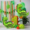 Cute Dinosaur Birthday Aluminium Foil Balloon for Cartoon Animals Themed for Kid Party Decor Festival Activities DIY Accessories