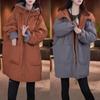 Fashion Warm Double-Sided Wear Cotton Coat Women New Autumn Winter Stylish Loose Hooded Padded Jacket