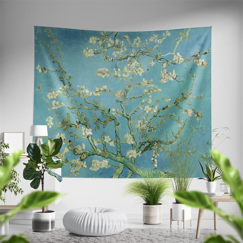 

Aertemisi Almond Blossoms Vincent van Gogh Tapestry Wall Hanging Art for Bedroom Living Room College Dorm Party Backdrop Home 74x94cm(29x37in)