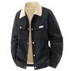 Cross-Border E-Commerce Corduroy Jacket, M-8XL Plus Size, Windproof, Work-Ready, Lapel Style, Thickened Velvet for Fat People