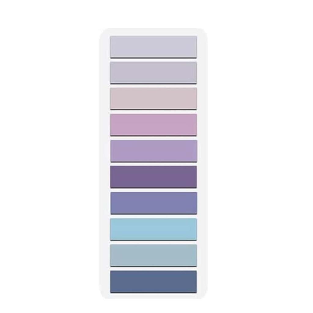 Transparent Morandi Color Writable PET Index Tab Sticky Notes