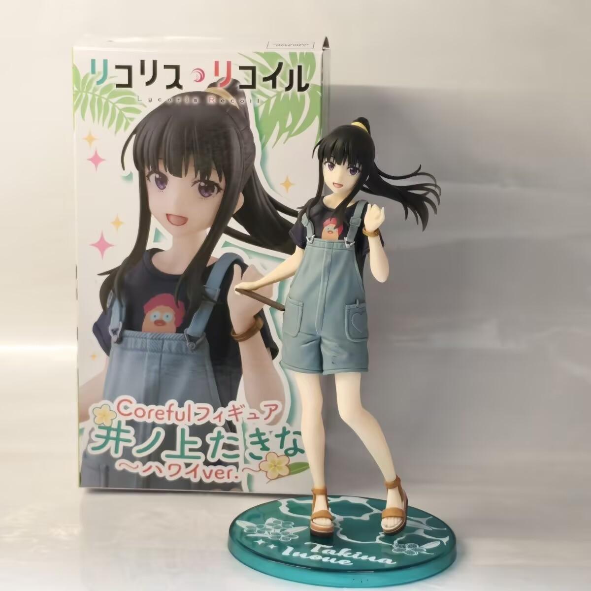 Горячая Оригинальная Coreful Lycoris Recoil Нисикиги Тисато ~Гавайи Состояние Вер ПВХ 18см Аниме Фигурки Действия Модель Коллекция Игрушка Подарок