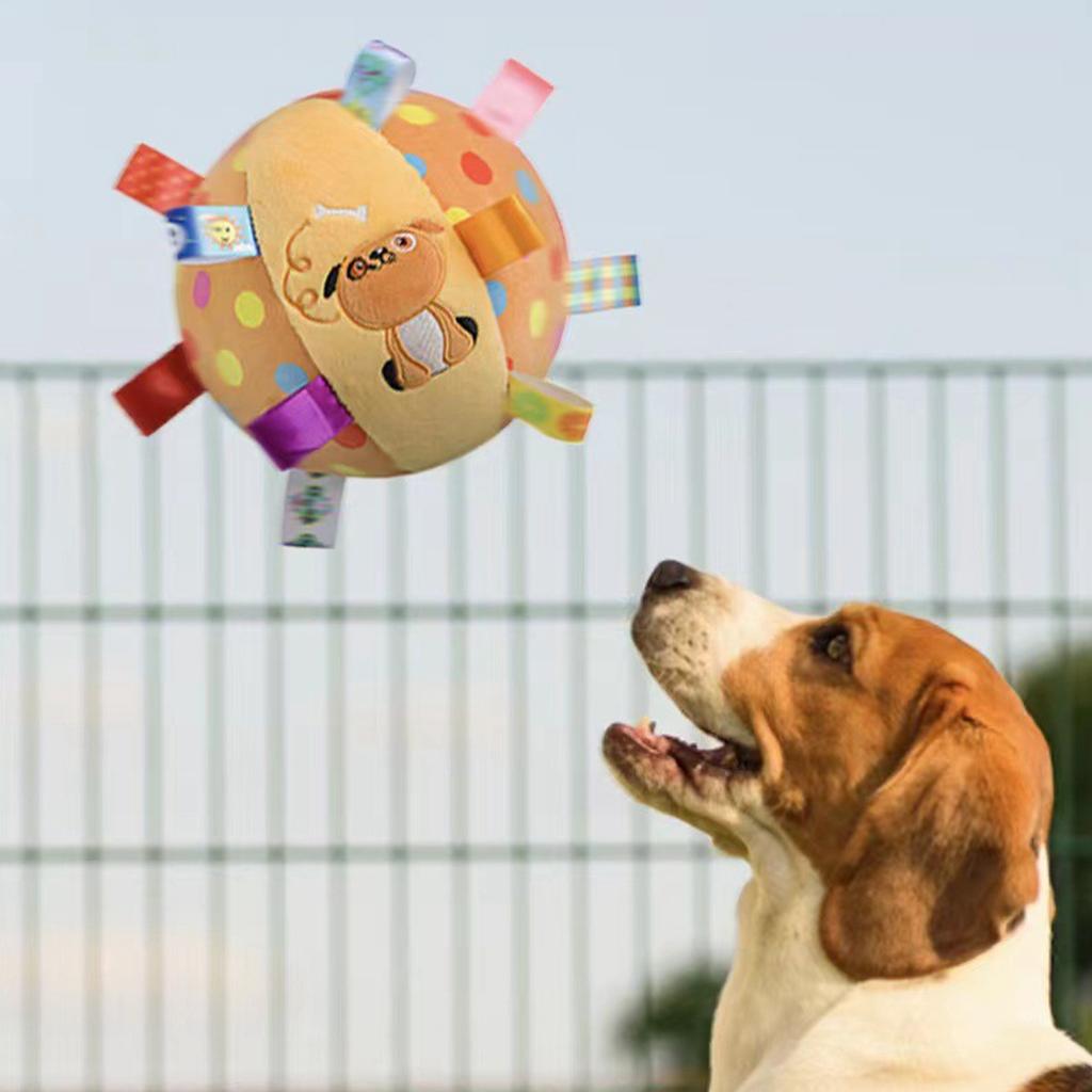 Dog Ball Toy Interactive Durable Improved Health Sound Inside Dog Chew Ball Toy for Home Outdoor
