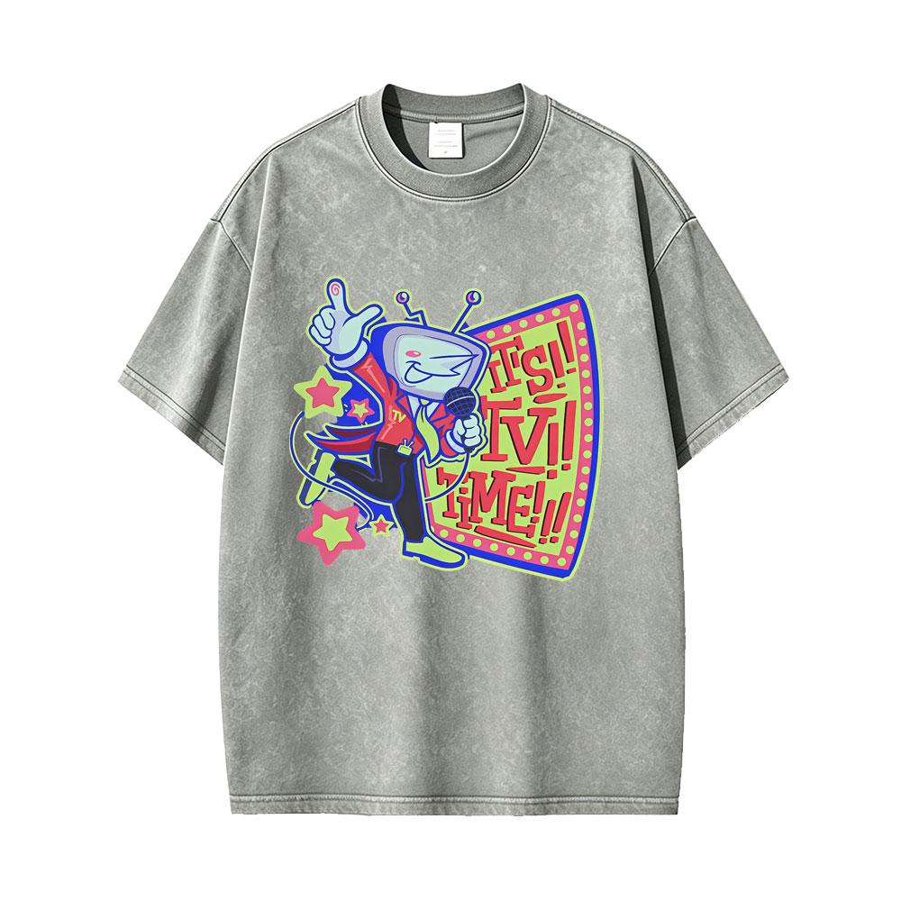 Washed Vintage Game Deltarune Susie Kris Ralsei Funny Graphic Tshirt Men Women Casual Humor Oversized T Shirts Otaku Lover Gift
