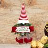 Christmas Wall Hanging Home Decoration Wreath Christmas Ornaments Santa Claus Theme Exquisite Christmas Decoration Gift 50x30x3cm