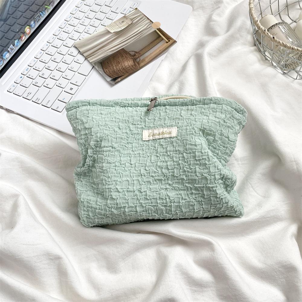 

Девочки косметичка сумка для хранения подушка для воздуха помада карандаш сумка на молнии косметика портативная туалетная сумка светло-зеленый