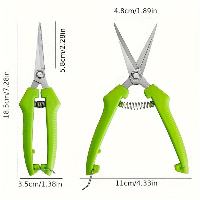 Premium Ergonomic Stainless Steel Garden Shears - Effortless Cutting Classic Style for Home Gardening Enthusiasts