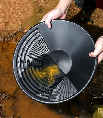 Bassin de Lavage d'Or - Double Nervures pour un Lavage et une Prospection Facilités, Bassin de Lavage d'Or Outils Ergonomiques pour le Lavage d'Or