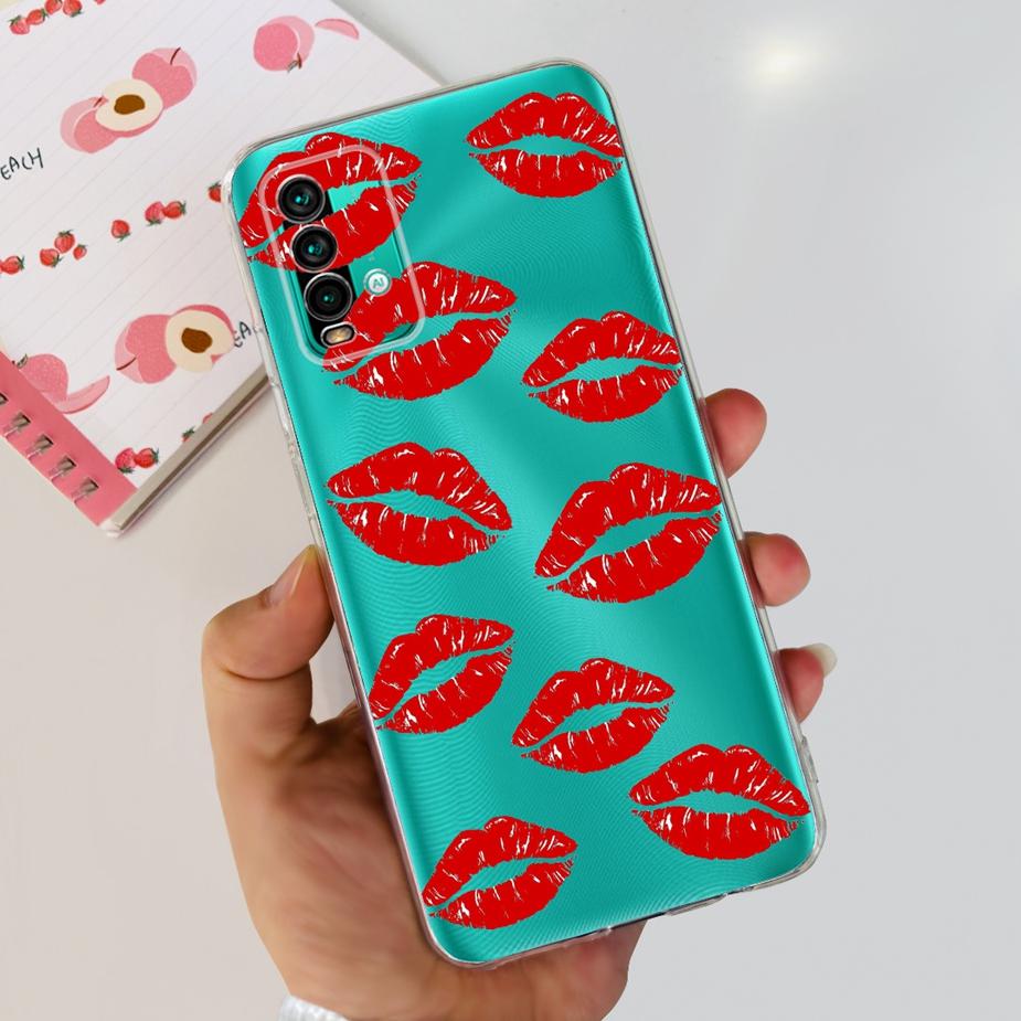 For Xiaomi Redmi 9T Case Cute Fashion Painted Cover Clear Silicone Phone Case For Xiaomi Redmi 9T Redmi9T Back Cover 6.53'' Bags