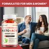 Keto-freundliche Apfelessig-Gummibärchen, Nahrungsergänzungsmittel, 1000 mg Apfelessig-Extrakt, Geeignet für Erwachsene