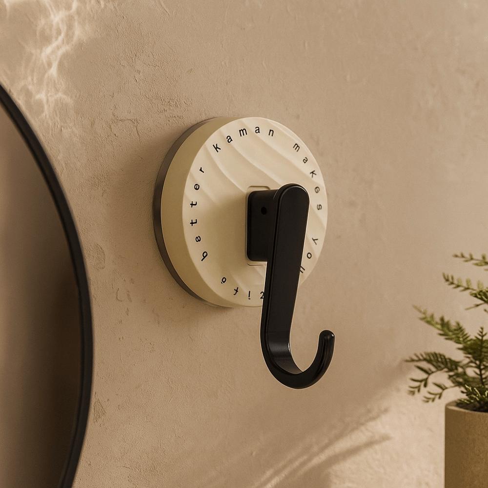 3PCS Durable Waterproof Suction Cup Hooks Detachable Plastic Wall Hook Punch-Free Heavy Duty Shower Wall Hanger Kitchen