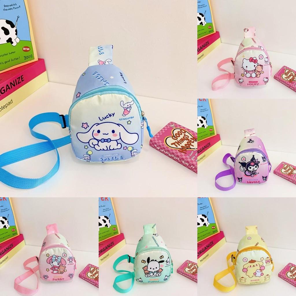 Hello Kitty Kids Cartoon Canvas Crossbody Bag With Light Weight For Preschool Kids