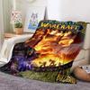World of Warcraft Art Blanket Flannel Blanket A World of Magic and Limitless Adventure Soft Comfortable Home Travel Blanket
