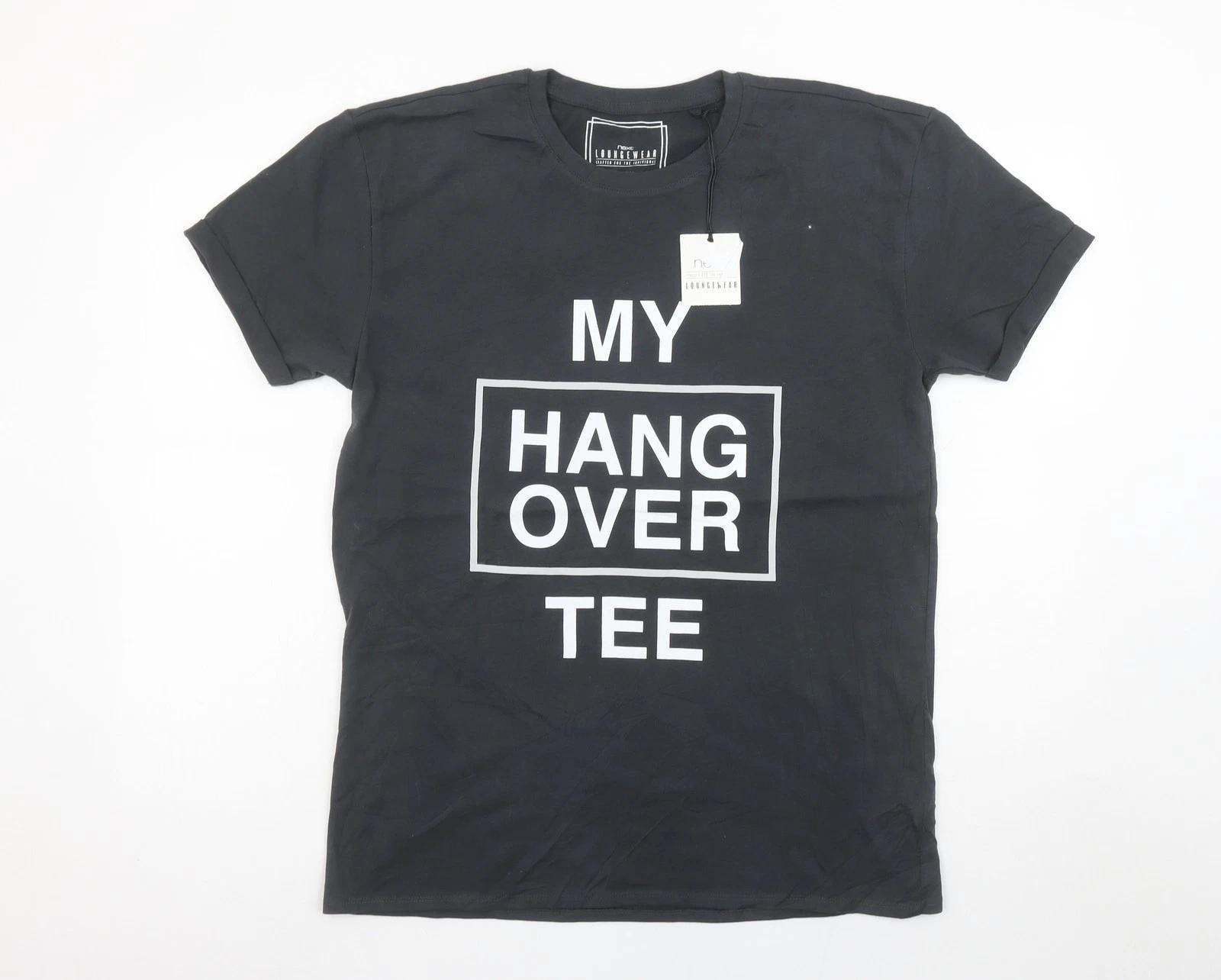 

Next Men s Black Funny Graphic My Hangover Tee T-Shirt Medium XL