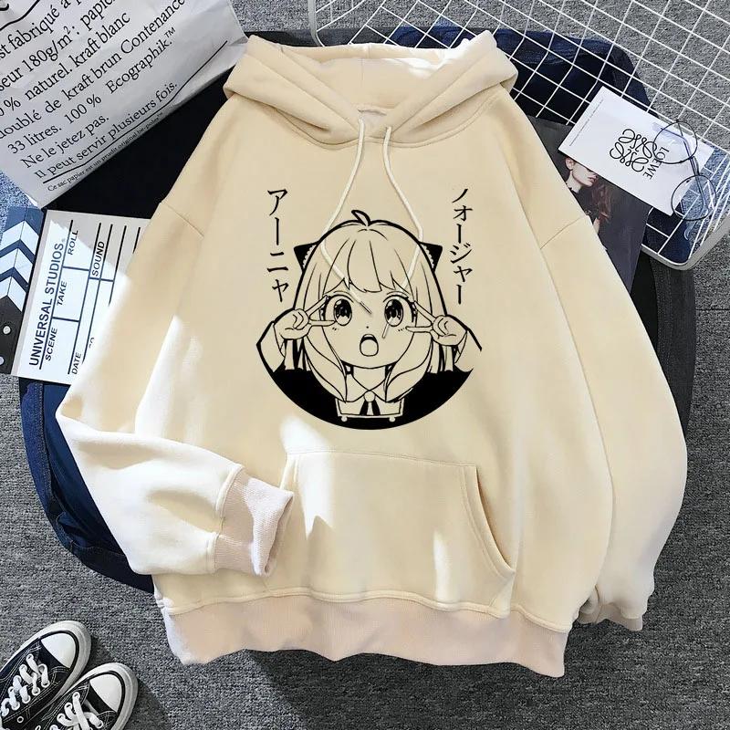 SPY X FAMILY Hoodie Anya Forger Harajuku Kawaii Manga Spyxfamily Sweatshirt Hoody Casual Streetwear Anime Unisex Graphic New