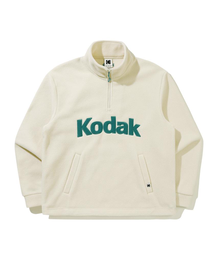 KODAK Colorama Microfleece Half-Zip Sweatshirt Ivory