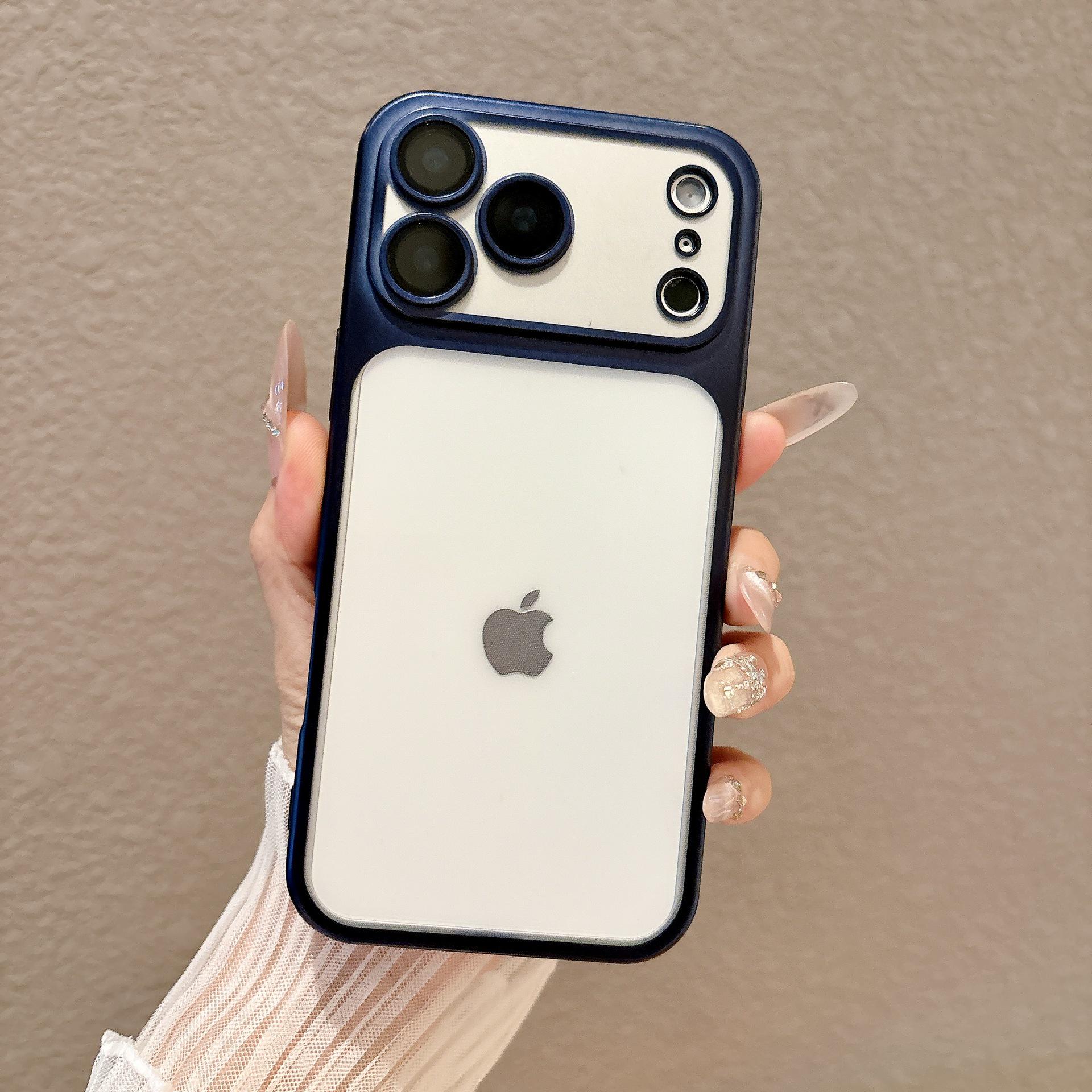 

Compatible with Apple iPhone 17 Pro Max: Ultra-Thin Frosted Electroplated Full-Coverage Protective Case. 14 Plus/15 Plus