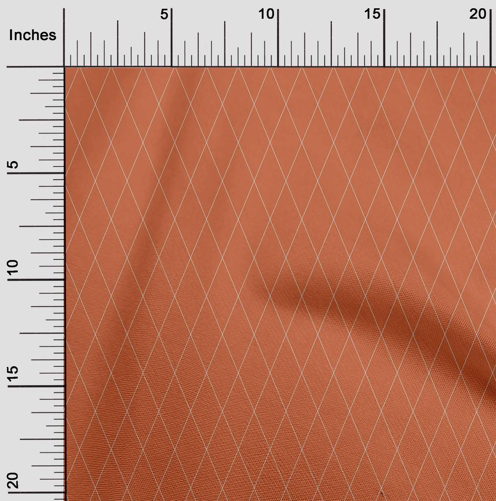 oneOone Cotton Flex Medium Pink Fabric Argyle Check Craft Projects Decor Fabric Printed By The Yard 40 Inch