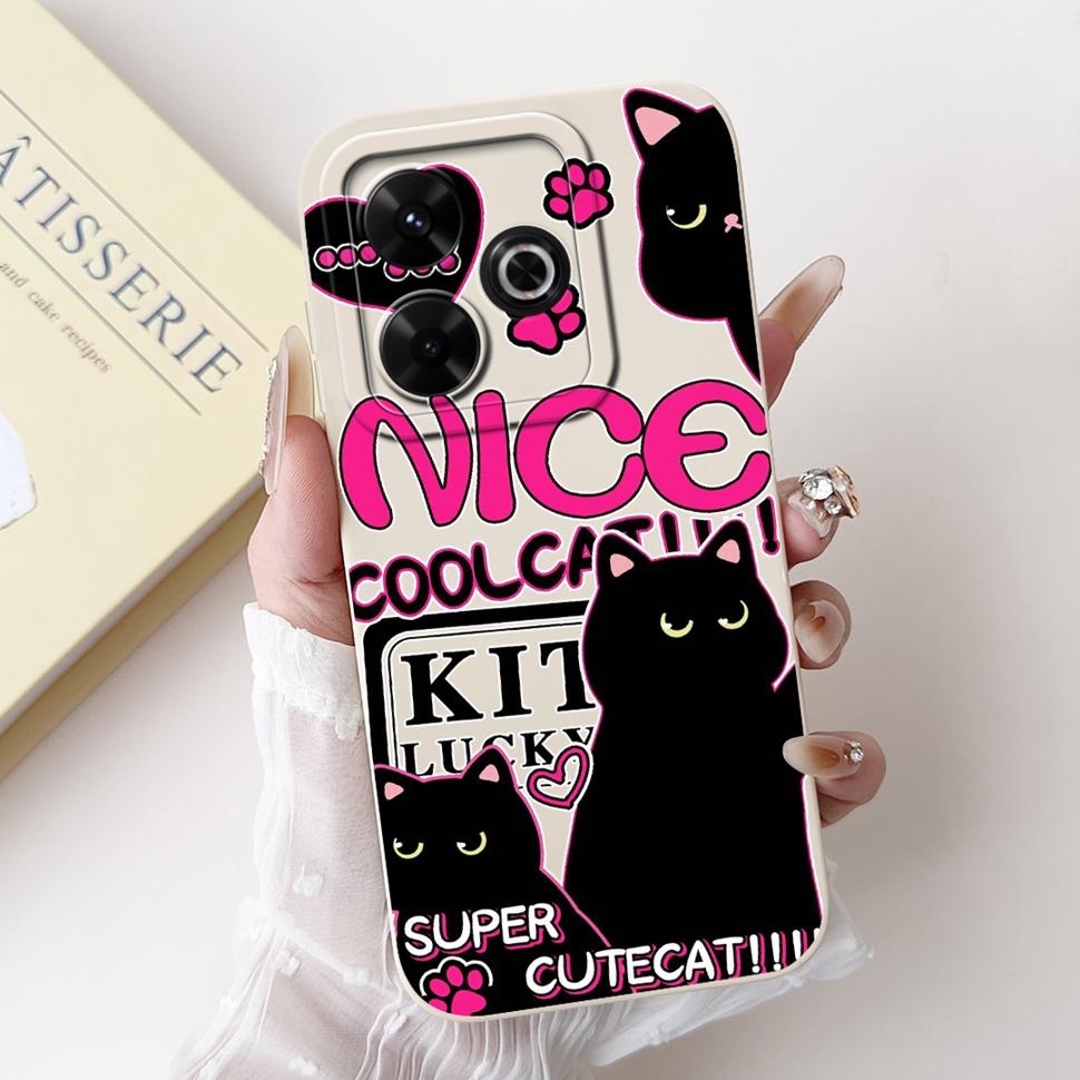 

For Xiaomi Redmi 13 4G Case Stylish Panda Painted Cover Soft Silicone Phone Case For Xiaomi Redmi 13 13C 13R 4G 5G Back Cover Redmi 13 4G